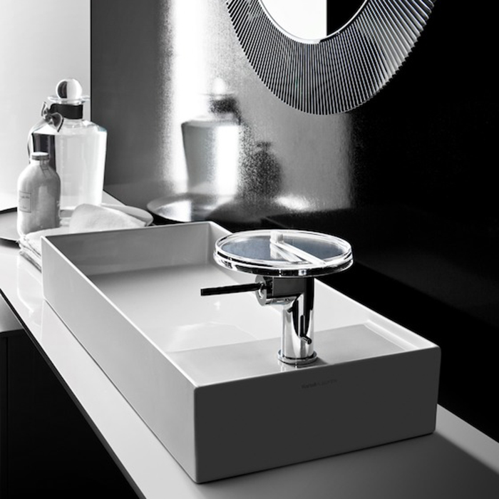 Раковина-чаша Laufen Kartell 75х35х12 см, без отв., без перелива, цвет: белый