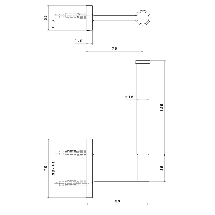 Newform Accessori tondi Держатель для бумаги, подвесной, цвет: PVD copper bronze