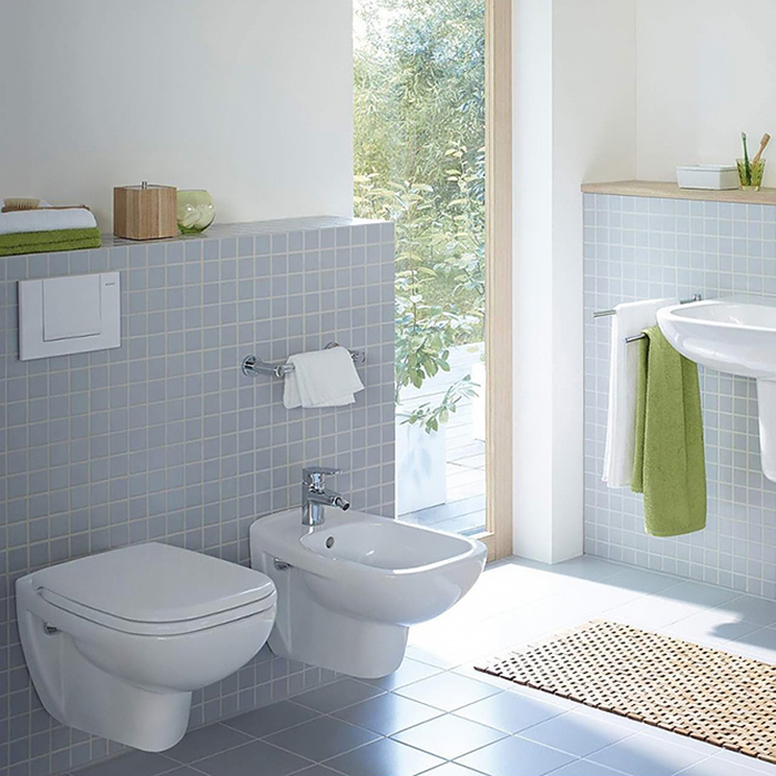 Duravit D-Code Унитаз 35.9х54.5х41см, подвесной, безободковый, с сиденьем микролифт, цвет: белый глянцевый