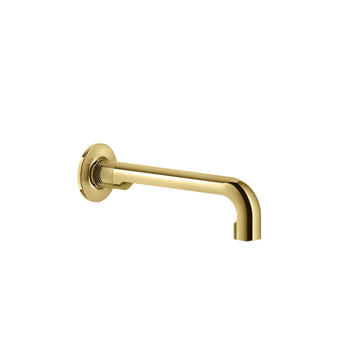 Настенный излив Gessi Inciso на 1/2”, комбинируемый с удаленным управлением, цвет: золото