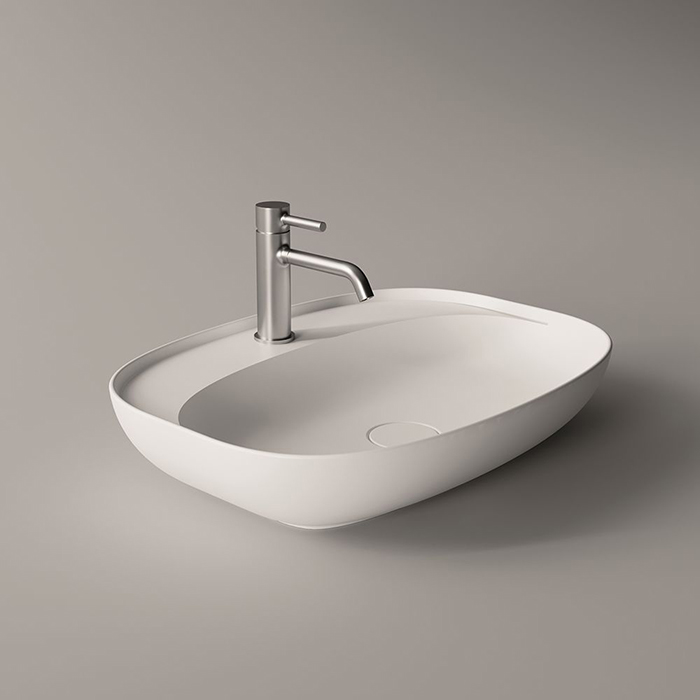 Alice Form Oval Раковина 60x45х12см, накладная, 1 отв., цвет: белый глянцевый