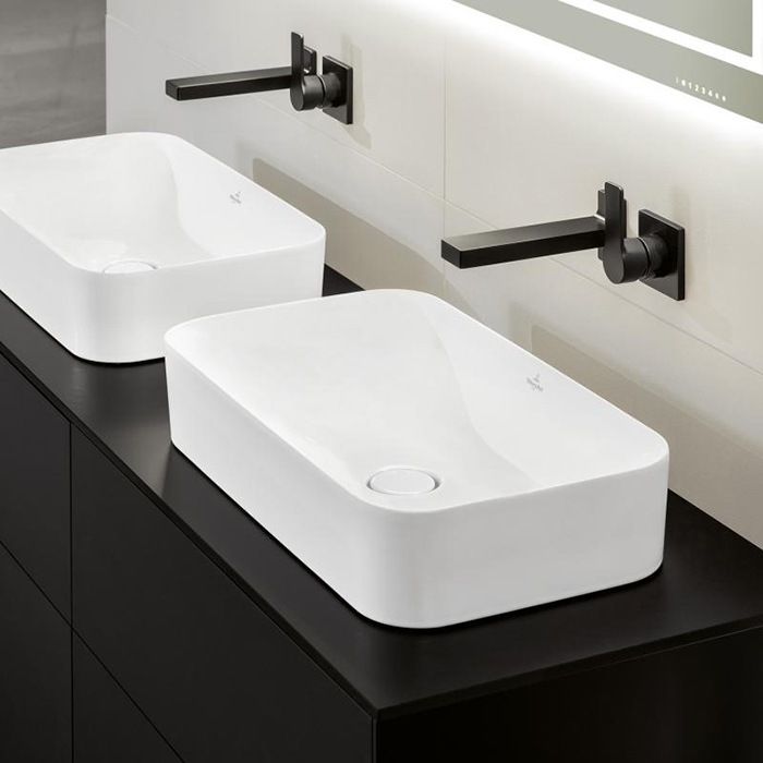 Villeroy&Boch Finion Раковина накладная 60х35х11.5см, без отв., CeramicPlus, цвет: белый