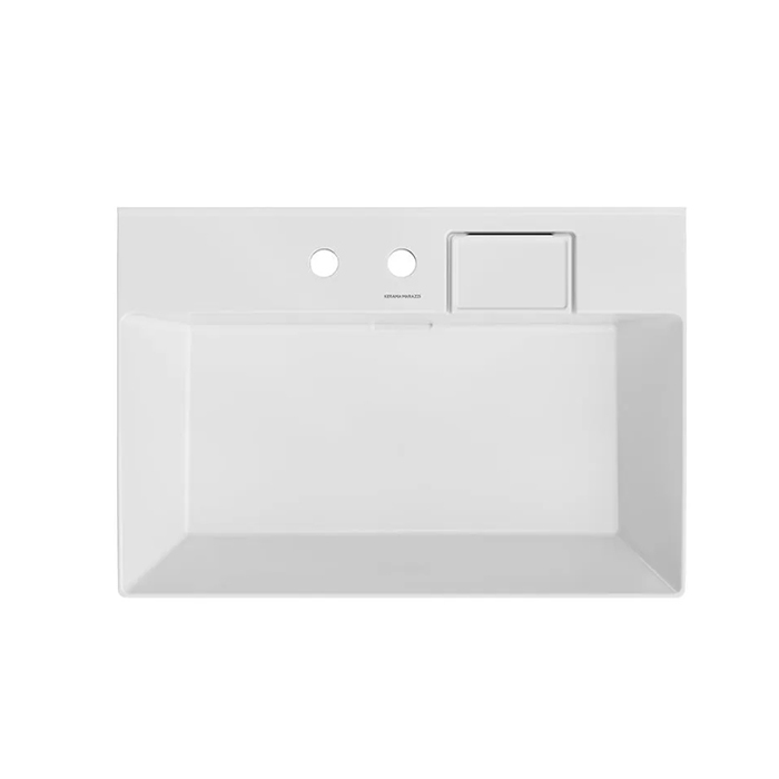 Kerama Marazzi Logica Раковина подвесная, 70х48см., с 2 отв., цвет: белый глянцевая