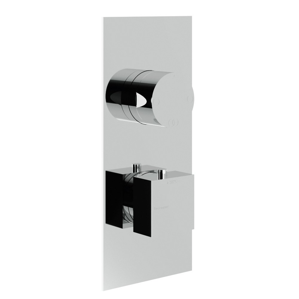 Внешняя часть термостатического смесителя Treemme Shower and Thermostatic на 2 потребителя Q30 — RWIT8A46CC23