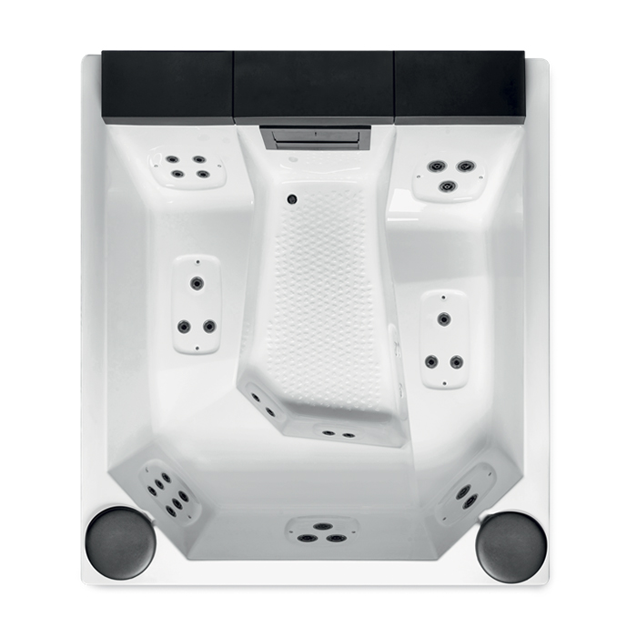 Gruppo Treesse Quarz Light 235 Минибассейн 235х215х90см., отдельностоящий, с панелями, с крышкой, цвет белый