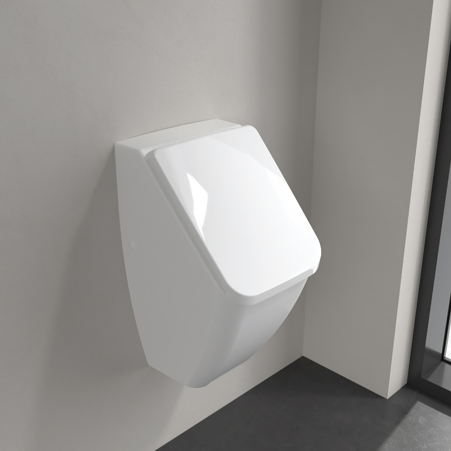 Крышка для писуара Villeroy & Boch Venticello с функцией SoftClosing, крепления хромированные, цвет: альпийский белый