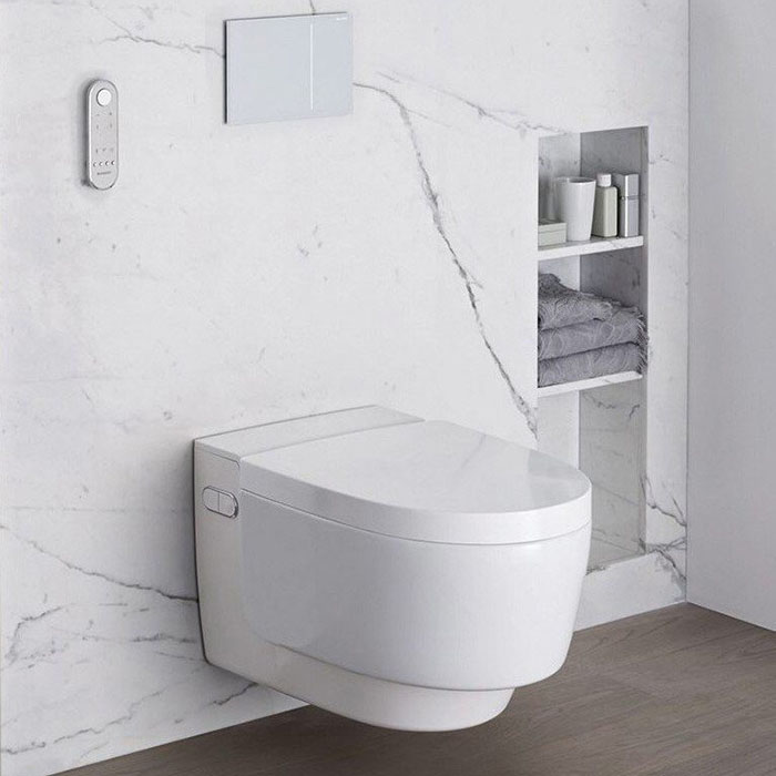 Geberit AquaClean Mera Comfort Унитаз-биде подвесной, KeraTect, цвет: белый