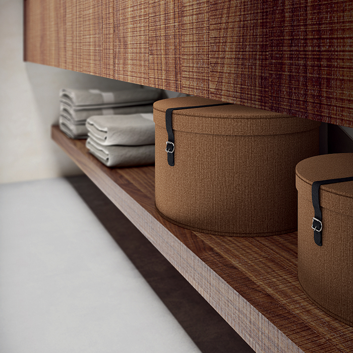 Oasis Eden Композиция №4 Комплект мебели подвесная 71.2х52.5см, цвет: Walnut Carved/белый/золото