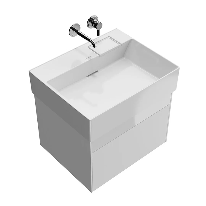 Kerama Marazzi Logica Тумба подвесная 56.4x46x40.3см., 2 ящика, цвет: белоснежный