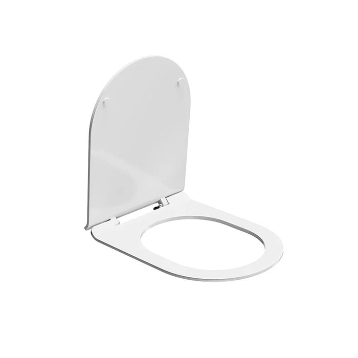 Kerama Marazzi Plaza Сиденье для унитаза универсальное с комплектом крепежей, цвет: белый глянцевый