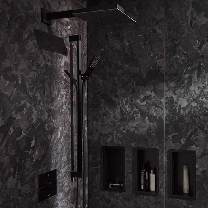 Hansgrohe Pulsify E Держатель верхнего душа 39см, настенный, цвет: черный матовый