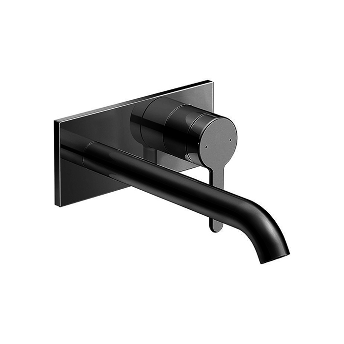 Смеситель для раковины скрытого монтажа Duravit C.1 (наружная часть) излив 225мм, цвет: черный матовый