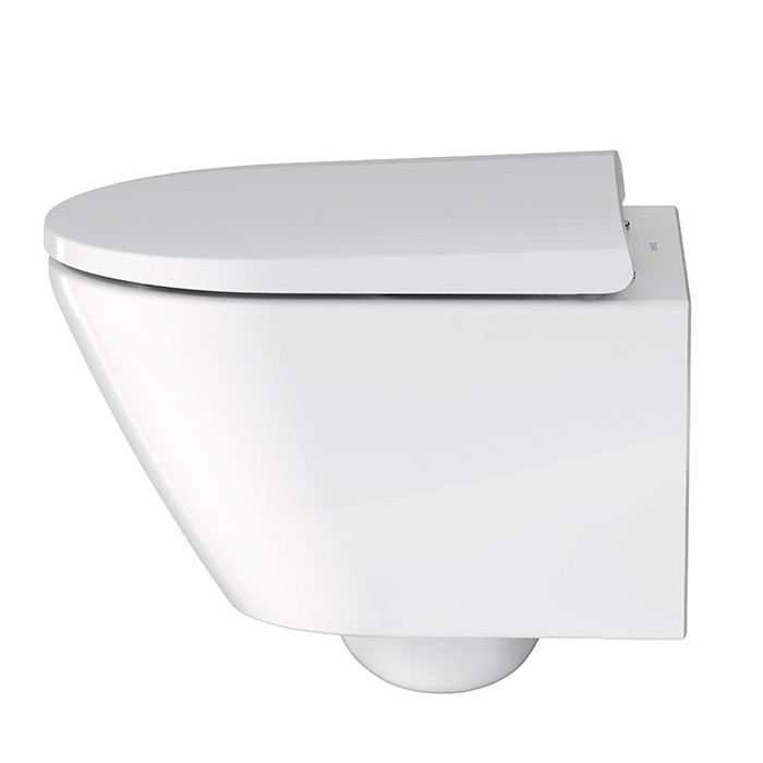 Duravit D-Code Унитаз 37х48см, подвесной, безободковый, с сиденьем микролифт, цвет: белый глянцевый