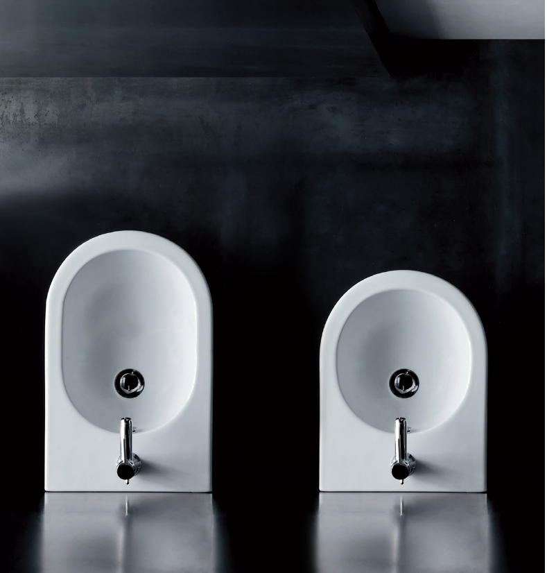 Azzurra Nuvola Биде подвесное 55x35xH25 см c 1 отв., с креплением KIT2000CF, цвет: Bianco lucido