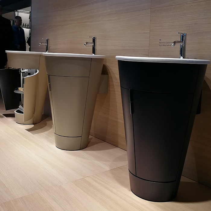 Duravit Starck 1 Тумба напольная 60x56xh82.5см, с раковиной, цвет: stone grey satin matt