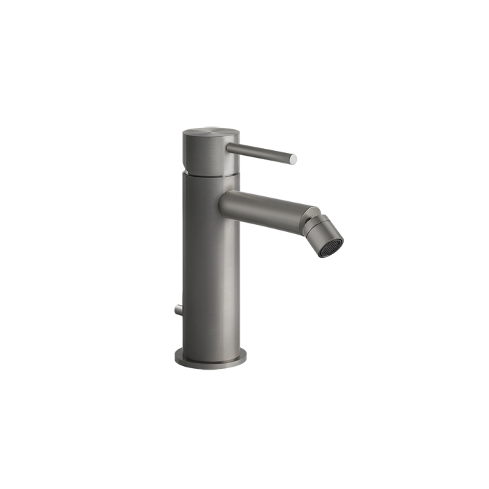 Смеситель однорычажный для биде с донным клапаном Gessi Flessa, цвет: шлифованная сталь