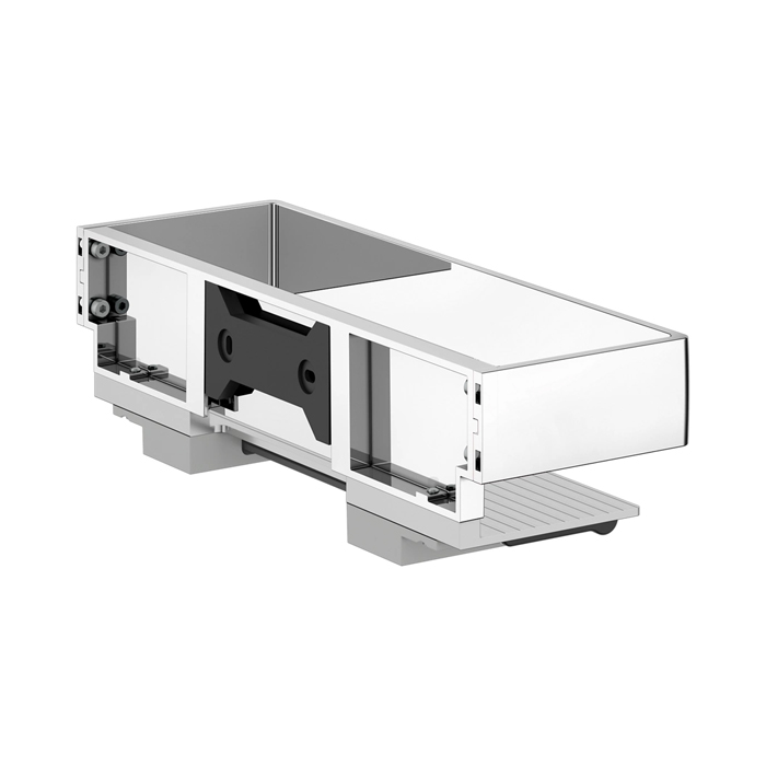 Keuco Edition 11 Полочка для душа со стеклоочистителем, подвесная, цвет: silver-anodized/хром