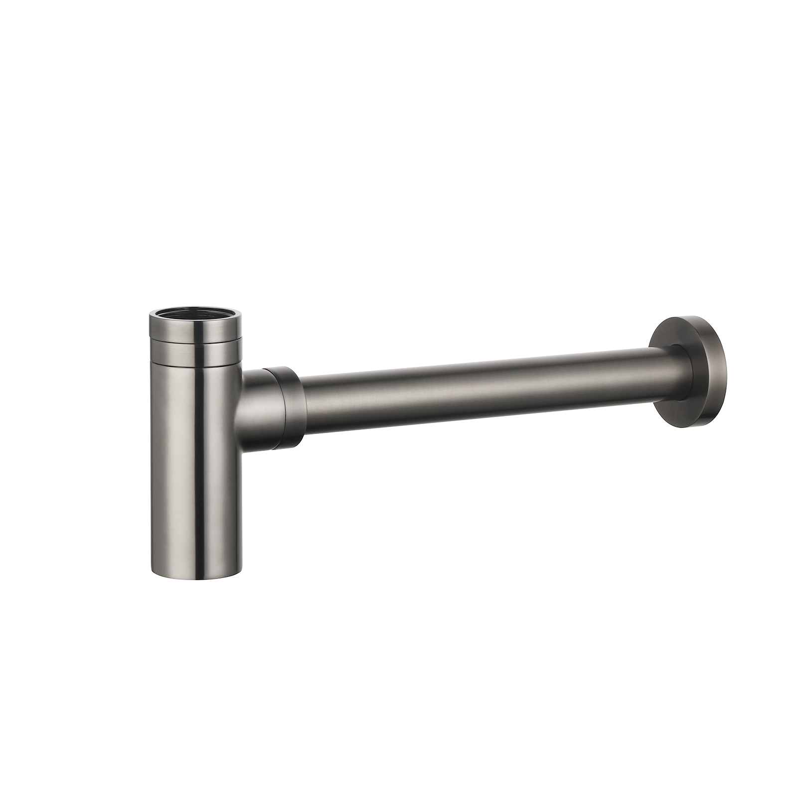 Сифон AQUAme для раковины латунный, 1¼", без выпуска, Gun metal — AQM7010GM