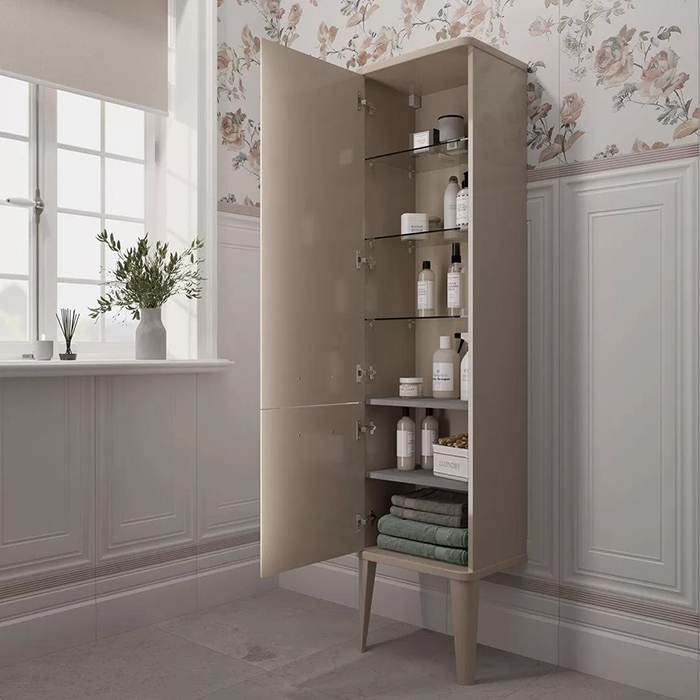 Kerama Marazzi Pompei Пенал 150см, напольный\подвесной, цвет: камео бежевый