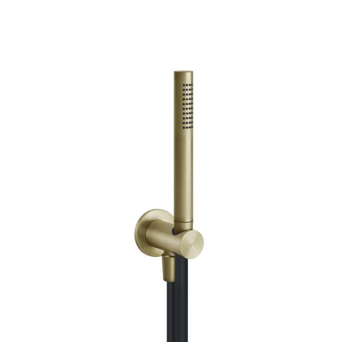 Душевой комплект Gessi 316: ручной душ, держатель, шланг 150см, цвет: Brushed Brass PVD