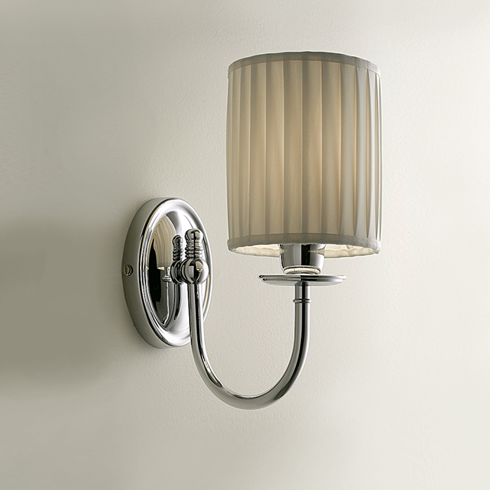 Devon&Devon Jasmine 2 Светильник настенный с абажуром 11,5x21 x h27,5см, IP20, фурнитура: хром