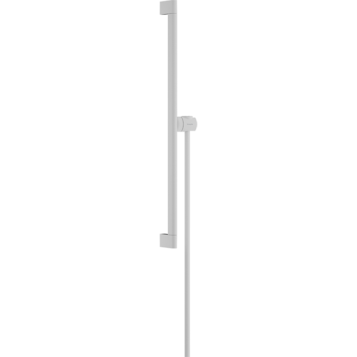 Душевая штанга Hansgrohe Unica S Puro 65 см со слайдером и шлангом Isiflex 160см, цвет: белый матовый