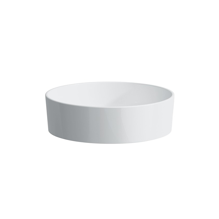Раковина-чаша Laufen Kartell 42х42х12 см, без отв., без перелива, покрытие LCC, цвет: белый