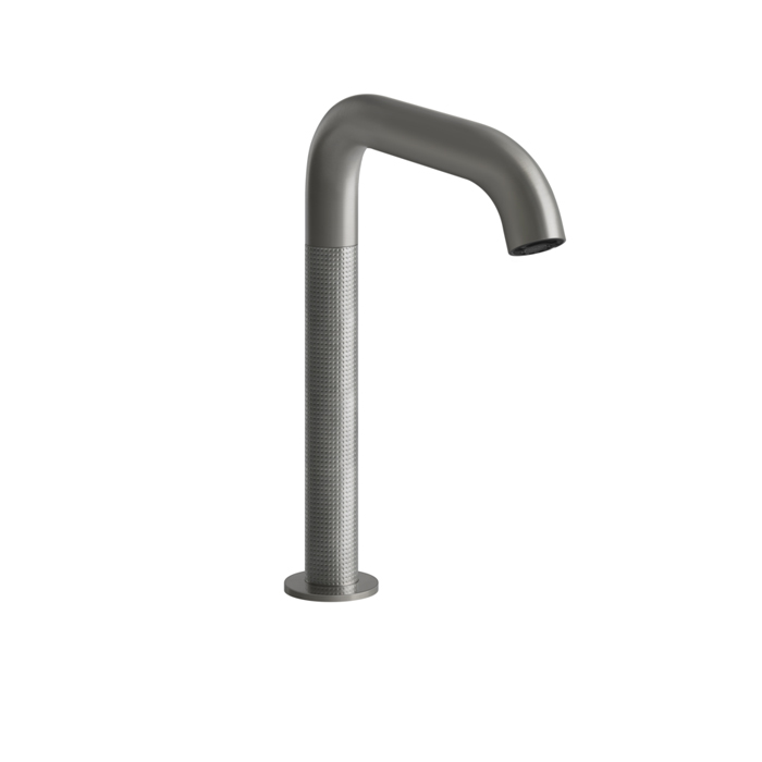 Смеситель для раковины Gessi 316, 1 отв., электронный, с кран-фильтром для регулировки температуры и напора воды, цвет: Steel Brushed