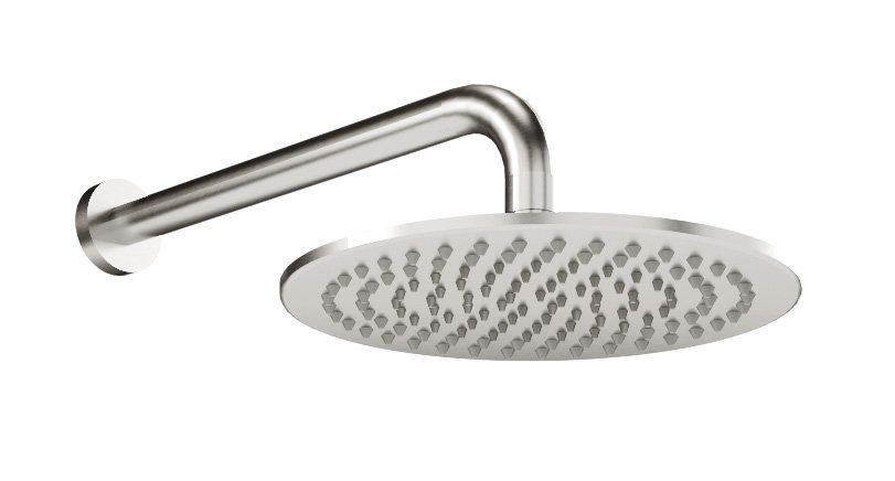Верхний душ Treemme Showers Inox диаметр 255 мм с кронштейном 350 мм из стены — IT6599ISZZVS