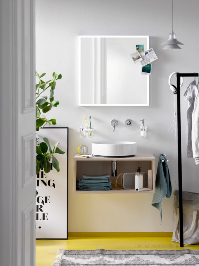 Стакан Emco Polo, 64 × 115 мм, стекло, хром