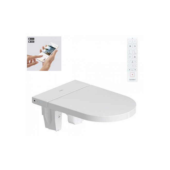 Duravit SensoWash Starck f Lite Сиденье для унитаза 37.8x57.3x21.8см, с душем, SoftClose, цвет: белый
