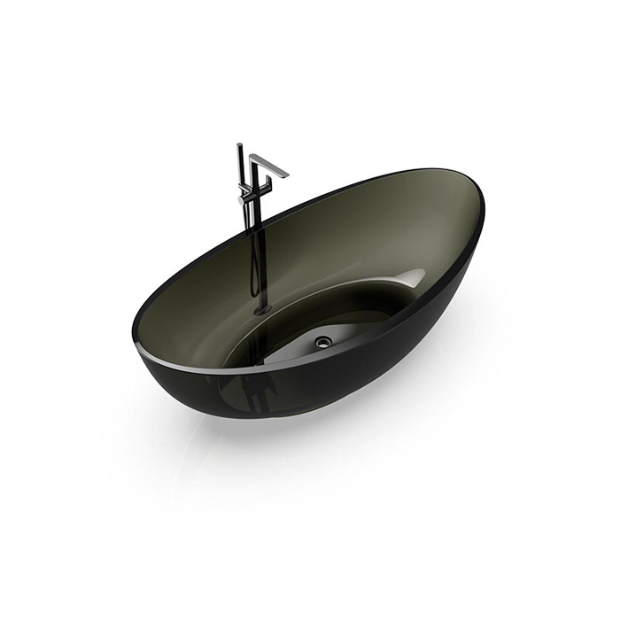Knief Oval Shape Ванна отдельностоящая 180х93x56см, из полимерного материала, цвет: Turmalin # 020