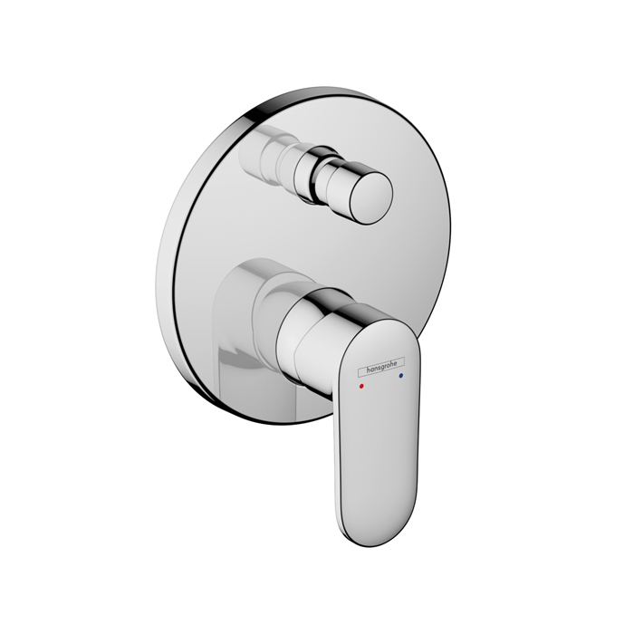 Смеситель для ванны Hansgrohe Vernis Blend, встраиваемый, внешняя часть, цвет: хром