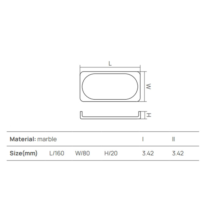 Мыльница настольная Dea Design Marble, 16х8хh2см, из мрамора, цвет: Travertine