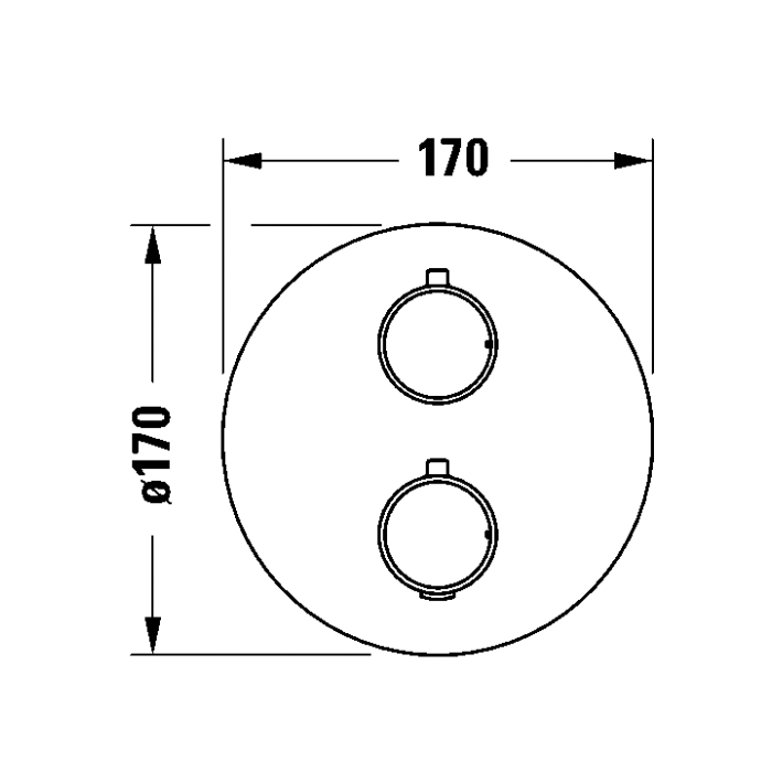 Duravit Thermostatic Смеситель для душа, настенный, термостатический, цвет: черный матовый