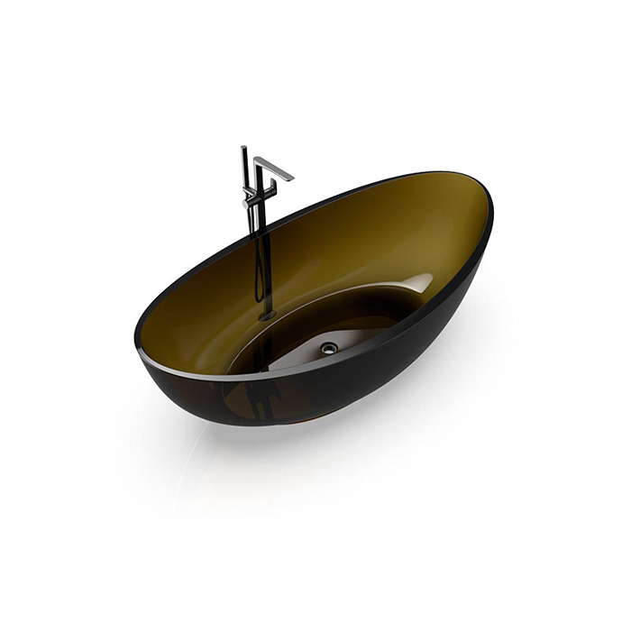 Knief Oval Shape Ванна отдельностоящая 180х93x56см, из полимерного материала, цвет: Pyrit # 030