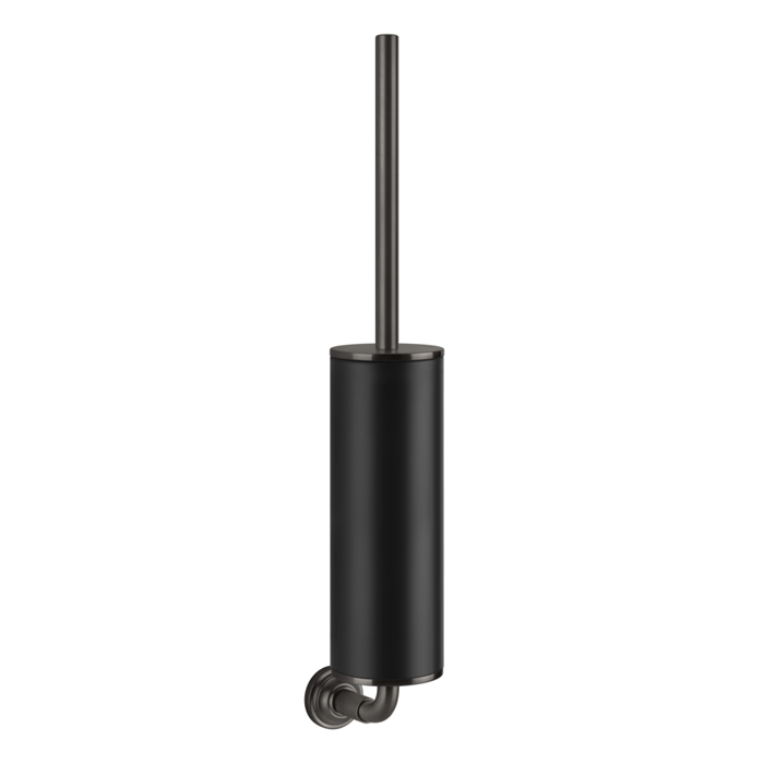 Ершик для унитаза подвесной Gessi Venti20, цвет: черный, фурнитура Black Metal Brushed PVD