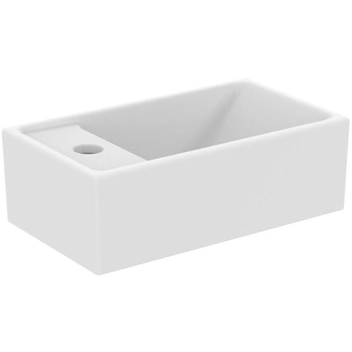 Ideal Standard i.life S Раковина 37х21xh12см., подвесная, с 1 отв., Sx, без перелива, цвет: белый матовый