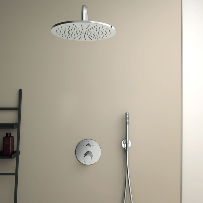 Ideal Standard Ceratherm T100 Душевой комплект: встраиваемый термостатический смеситель, верхний душ Ø30см., держатель, лейка для душа и шланг 175см., цвет: хром