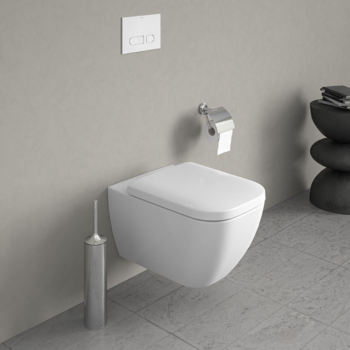 Duravit Happy D.2 Унитаз подвесной безободковый 54х36.5см, с креплением, Hygiene-Glaze, цвет: белый