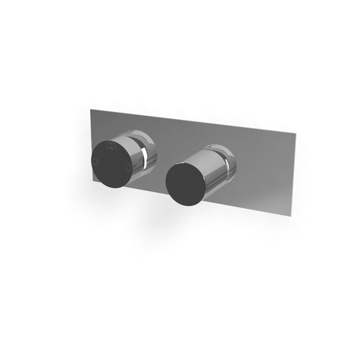 Внешняя часть смесителя для душа Treemme 28mm на 2 потребителя T30 — RWIT5BE2CC02