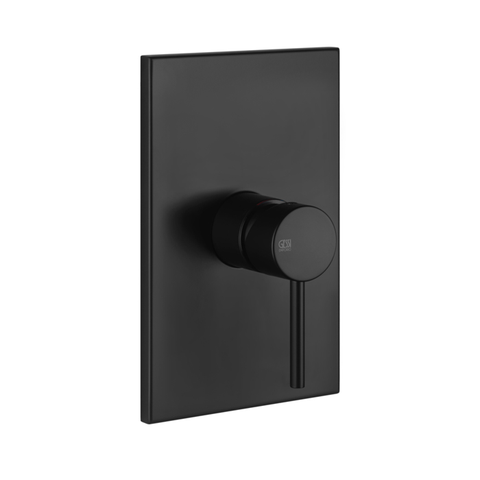 Смеситель для душа Gessi Emporio Via tortona, подвесной, термостатический, цвет: Black XL