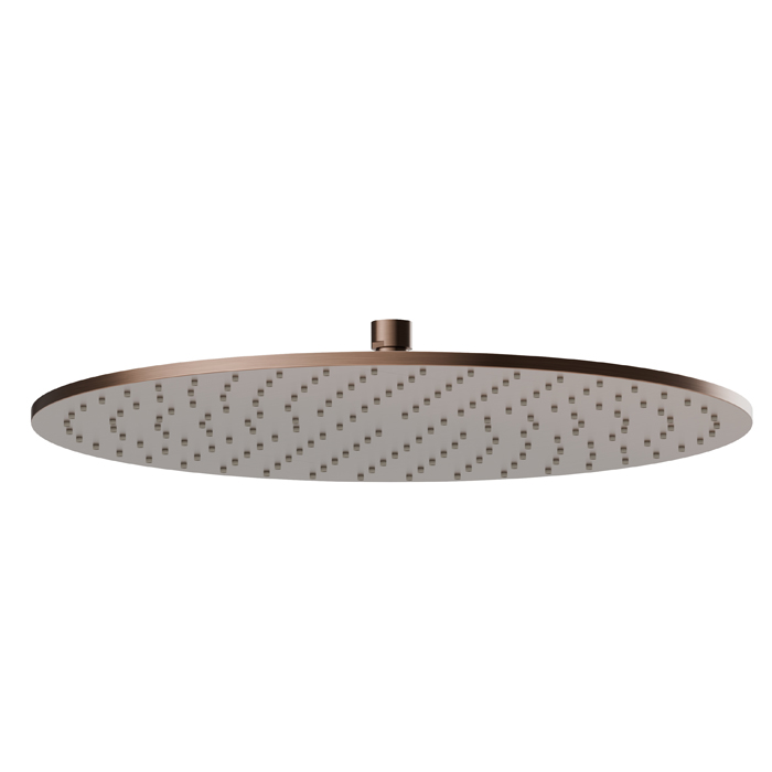 Верхний душ Newform Head Showers 40см, настенный/потолочный, h=8мм, цвет: PVD brushed copper bronze