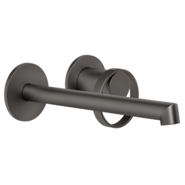 Смеситель для раковины Gessi Anello, настенный, цвет: Black Metal Brushed PVD