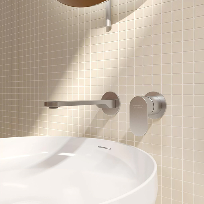 Kerama Marazzi Siara Смеситель для раковины, с внутренней частью, цвет: нержавеющая сталь