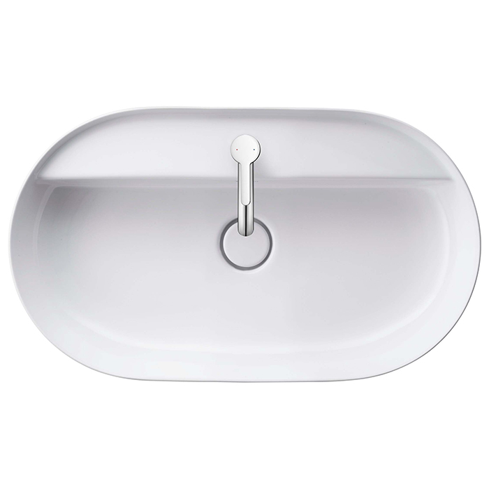 Duravit Luv Раковина 70х40х14см, накладная, 1 отв., цвет: белый глянцевый