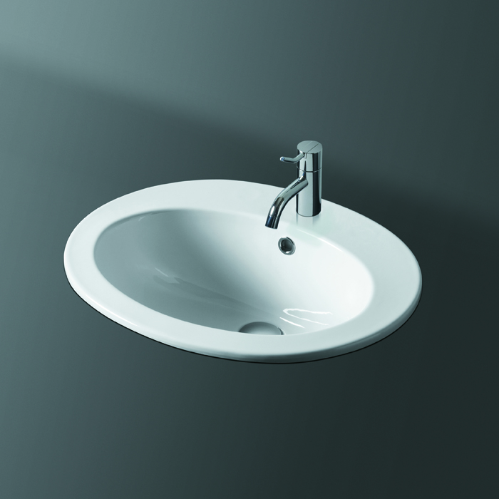 Раковина SIMAS Top e lavabi d'arredo 53.5х45 см, 1 отв., цвет: белый