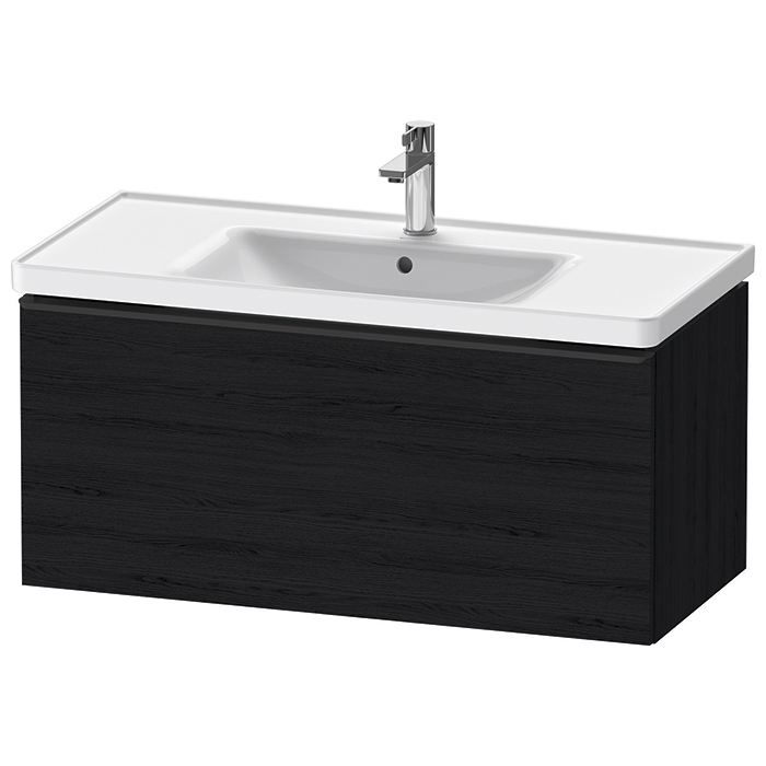 Тумбочка Duravit D-Neo подвесная 98.4х44x45.2см, раковина, 1 ящик, цвет: Black Oak