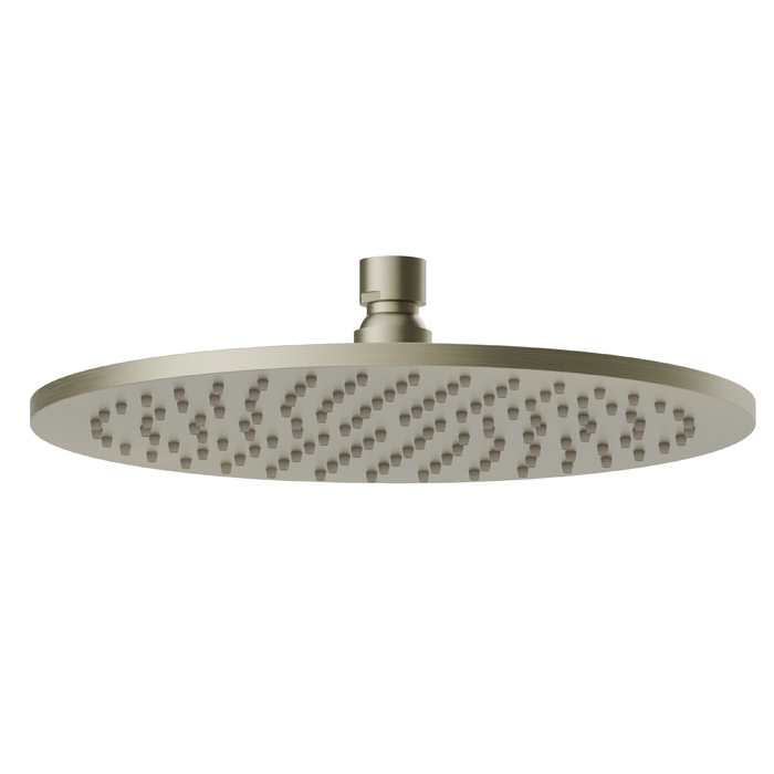 Верхний душ Newform Head Showers 25см, настенный/потолочный, h=8мм, цвет: PVD brushed pale gold