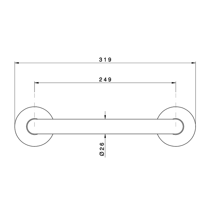 Nicolazzi Accessori Grab Bar Поручень 61.4см, цвет: English Gold